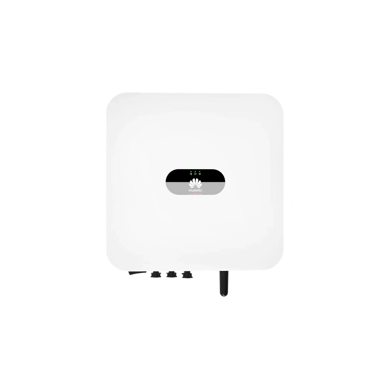 Hvid Huawei hybrid inverter til solcelleanlæg i minimalistisk design 